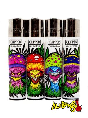 Mushroom Monsters Clipper Lighter