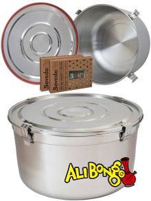 CVault Pro 50 Litre Commercial Size - Biggest Size - CVault Pro Stainless Steel Storage Container