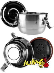 CVault Pro 2 Litre Stainless Steel 2 Way Humidity Controlled Storage Container C Vault