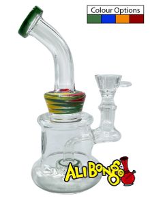 Basil Bush Glass Percolator Bong Wave Rider