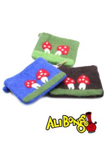 Felt Mushroom Purse (colour range)