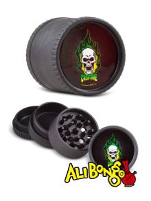 Creature X Santa Cruz Black 4pt Biodegradable Hemp Grinder