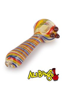 Helter Skelter Glass Spoon Pipe