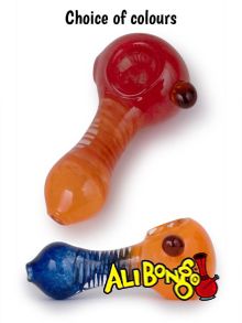 Archimedes Screw Glass Spoon Pipe