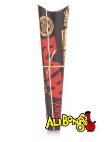 RAW Black King Size Pre Rolled Cones 3pk