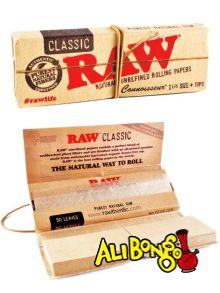 RAW Classic Original 1.25 Connoisseurs Skins & Roach